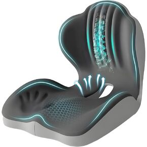 وسادة مقعد سيارة مريحة مع دعم أسفل الظهر، رغوة سميكة تستجيب للضغط للقيادة والجلوس لساعات طويلة، وسادة تثبيت الحوض للشاحنة والمكتب المنزلي والاستخدام اليومي in Kuwait