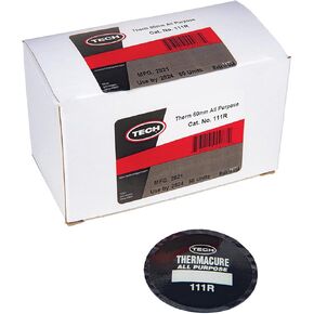Thermacure Round All-Purpose Tire Repairs 2-1/2" Round Patch (65mm), Box of 50 in Kuwait