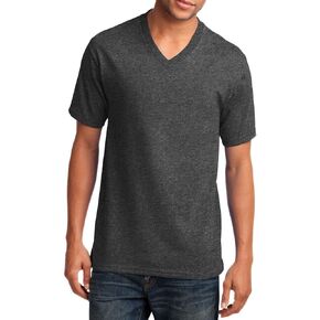 JustBlanks Mens 100% Cotton Short Sleeves Core Cotton V-Neck T-Shirt in Kuwait