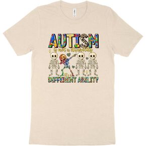 قميص للتوعية بالتوحد - التوحد ليس قميصًا معاقًا - أشياء للتوعية بالتوحد - تي شيرت لقبول التوحد in Kuwait