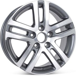 New 16" Alloy Wheel for Volkswagen Jetta VW 2005-2018 Machined with Charcoal Rim 69812 in Kuwait
