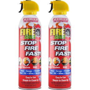 Fire Gone 2NBFG2704 White/Red Fire Suppressant Canisters - 16 Ounce, (Pack of 2 Units) in Kuwait