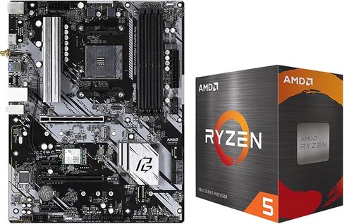 حزمة معالج سطح المكتب Micro Center AMD Ryzen 5 4500 6-Core 12-Thread غير مقفلة مع اللوحة الأم ASRock B450M/AC R2.0 AM4 AMD Micro ATX in Kuwait
