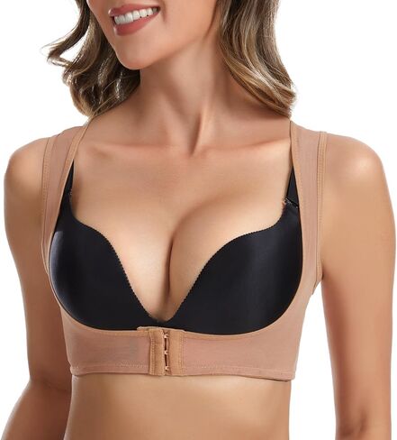 QWD Sleeveless Chest Brace Push up for Woemn Posture Corrector Back Shaper Vest Shapewear Tops in Saudi Arabia