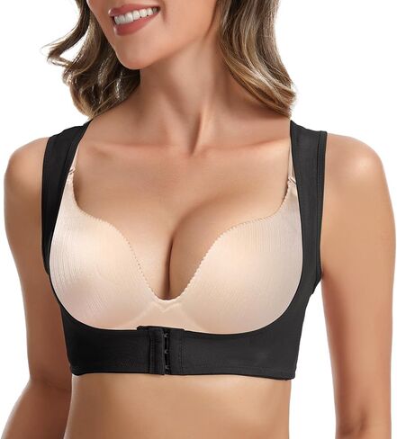 QWD Sleeveless Chest Brace Push up for Woemn Posture Corrector Back Shaper Vest Shapewear Tops in Saudi Arabia