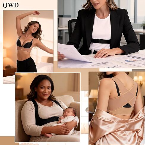 QWD Sleeveless Chest Brace Push up for Woemn Posture Corrector Back Shaper Vest Shapewear Tops in Saudi Arabia