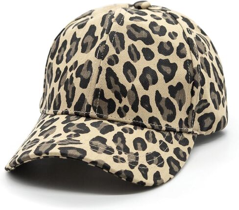 YAMEIZE Leopard Print Hat for Women Men Vintage Adjustable Cheetah Print hat Baseball Cap Trucker Hat Outdoor in Saudi Arabia