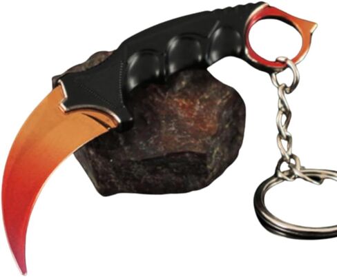 Counter-Strike Fade Karambit Keychain – Mini Tactical replica with Faded Blade keychain – Gaming Collectible, EDC, and Gift for CS:GO Fans in Saudi Arabia