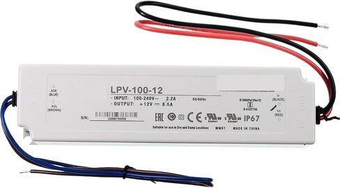 1 قطعة LPV-100-12 102 واط تبديل LPV-100 12 فولت 8.5A مصدر الطاقة in Saudi Arabia