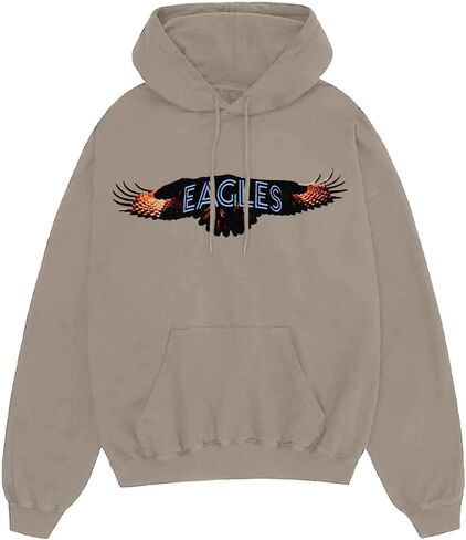 Eagles Unisex Adult Official Merch Album Cover Hoodie, Tan in Saudi Arabia