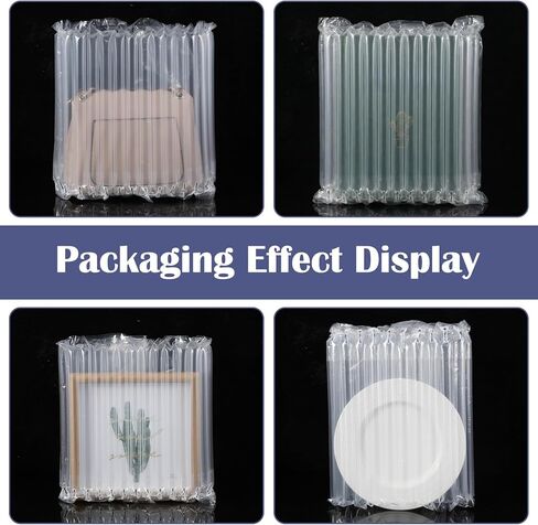 1 Roll Large Bubble Cushioning Wrap for Packing 12"x175'，Inflatable Air Pillows for Shipping & Moving Bottle Travel Protector Bags Heavy Duty Space Saving Box Filler Shipping Supplies with Pump in Kuwait