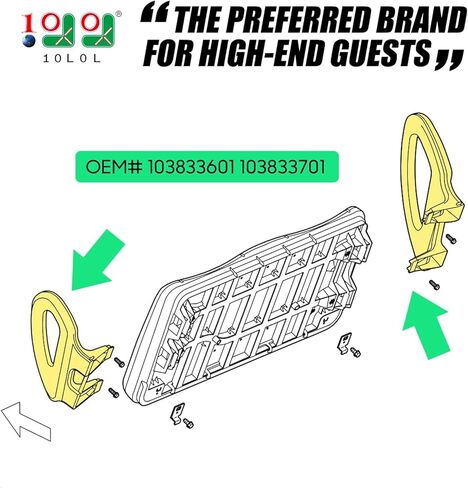 10L0L مسند ذراع عربة الجولف، مسند الورك لنادي السيارات السابقة 2004-2011، جانب السائق والراكب، OEM # 102562701 102562801، زوج واحد (يسار + يمين) in Kuwait