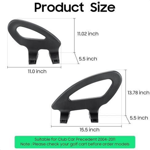 10L0L مسند ذراع عربة الجولف، مسند الورك لنادي السيارات السابقة 2004-2011، جانب السائق والراكب، OEM # 102562701 102562801، زوج واحد (يسار + يمين) in Kuwait