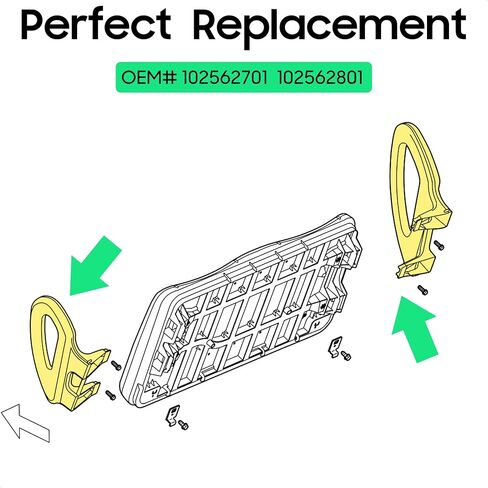 10L0L مسند ذراع عربة الجولف، مسند الورك لنادي السيارات السابقة 2004-2011، جانب السائق والراكب، OEM # 102562701 102562801، زوج واحد (يسار + يمين) in Kuwait