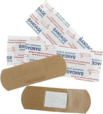 200 Pack Flexible Fabric Adhesive Bandages, Breathable Comfortable Bandage Strips 1" x 3" for First Aid, Wound Care and Protection in Kuwait