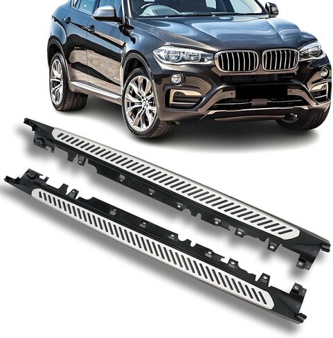 ألواح الجري ذات الخطوات الجانبية Nerf Bar المتوافقة مع 2019 2020 2021 2022 2023 BMW X5 G05 XDrive 40i, XDrive 50i X5M خطوة جانبية من الألومنيوم in Saudi Arabia