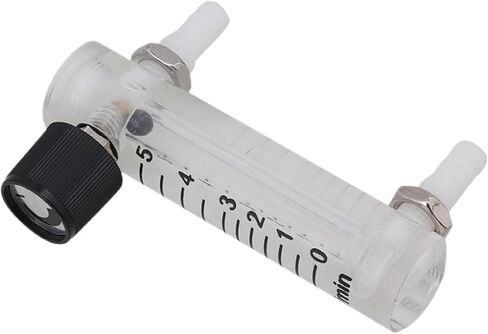 LZQ-3 0-5LPM Gas Oxygen Flow Meter With Control Valve Black+White in Saudi Arabia