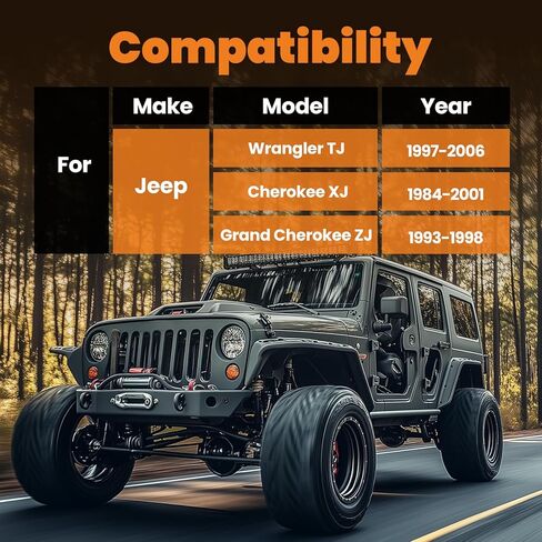 maXpeedingrods Adjustable 0-8" Lift Front Control Arms for Jeep Wrangler TJ Cherokee XJ ZJ, Upper and Lower w/wear-resistant Poly Bushing in Kuwait