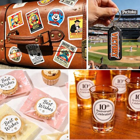 Joyclub Sublimation Sticker Paper, 60 Sheets 8.5x11 White Waterproof Glossy Sticker Paper Vinyl for Sublimation Inkjet Printer and Heat Press, High Transfer for Tumblers, Mugs and Labels in Kuwait