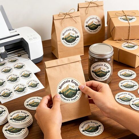 Joyclub Sublimation Sticker Paper, 60 Sheets 8.5x11 White Waterproof Glossy Sticker Paper Vinyl for Sublimation Inkjet Printer and Heat Press, High Transfer for Tumblers, Mugs and Labels in Kuwait