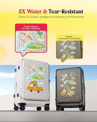 Uinkit 50 Sheets Premium Glossy Printable Vinyl Sticker Paper Durability Adhesive Paper 8.5 x 11, in Kuwait