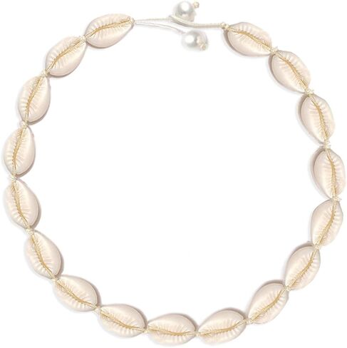شل المختنق قلادة للنساء صدف قلادة Cowrie شل مطرز قلادة in Saudi Arabia
