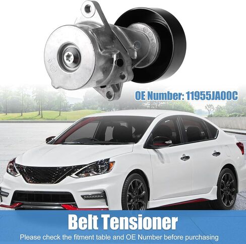 X AUTOHAUX ملحق محرك حزام الموتر الجمعية اعوج حزام الموتر لنيسان ألتيما L4 2.5L 2002-2012 لنيسان روج 2008-2013 رقم 11955JA00C in Saudi Arabia