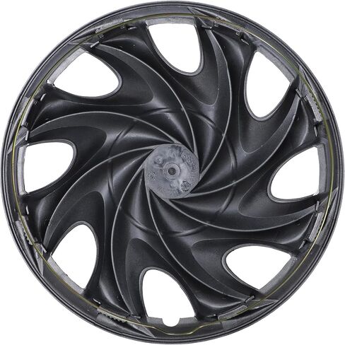 WOLFSTORM (4-Pack) Premium 15" Wheel Rim Cover Hubcaps OEM Style Replacement Snap On Car Truck SUV Hub Cap - 15 Inch Set, Abs,Steel, Acrylonitrile Butadiene Styrene(Matte Black) in Saudi Arabia