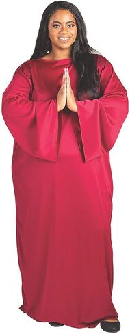 Fun Express - Adult Plus Size Maroon Nativity Gown for Christmas - Apparel Accessories - Adult Unisex Costumes - 1 Piece in Saudi Arabia