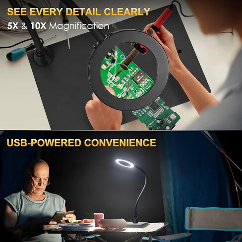 محطة لحام الأيدي المساعدة بقاعدة فولاذية شديدة التحمل، وسادة سيليكون مضادة للانزلاق، مجموعة ملحقات مغناطيسية تزيد عن 10 مرات، مصباح مكبر 10 مرات 5 مرات، أداة لحام يدوية ثالثة لنمذجة صناعة المجوهرات المصنوعة من ثنائي الفينيل متعدد الكلور in Kuwait