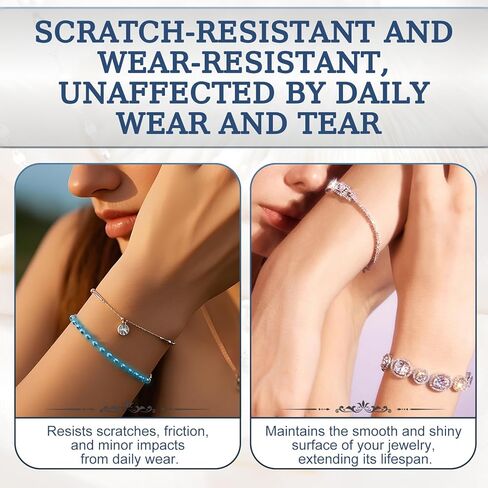 Jewelry Protective Coating, Jewelry Sealant Forming an Efficient Isolation Barrier Invisible Protection Scratch-Resistant for Earrings Necklaces Bracelets Watches, 20ml in Kuwait