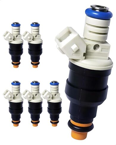 6-Count Fuel Injector Compatible with 1986-2001 Ford, Lincoln, Mazda, Mercury - E-150/250/350, F-150/250/350, B2300/B2500/B3000 - L4 1.9/2.3/2.5L, L6 4.9L, V6 2.9/3.0/3.8L, V8 5.0/5.8/7.5L in Kuwait