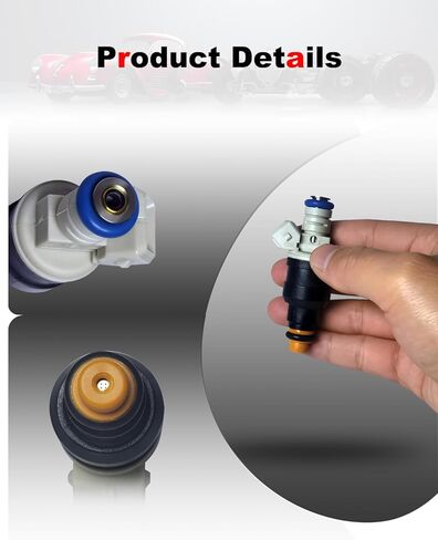 6-Count Fuel Injector Compatible with 1986-2001 Ford, Lincoln, Mazda, Mercury - E-150/250/350, F-150/250/350, B2300/B2500/B3000 - L4 1.9/2.3/2.5L, L6 4.9L, V6 2.9/3.0/3.8L, V8 5.0/5.8/7.5L in Kuwait