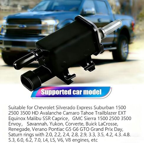 صمام الملف اللولبي لصمام التطهير لعلبة البخار متوافق مع Buick Chevy GMC GM 214-1680 12597567 911-032 متوافق مع نظام التحكم في الانبعاثات التبخرية، جزء بديل للسيارات in Kuwait