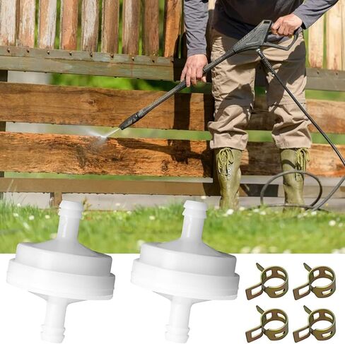 2 Pcs 394358S Fuel Filter Assembly Replacement for Briggs Stratton Craft-sman To-ro 394358s 56679 394358 7014359YP 56679MA with 4 Pcs Fuel Clamps in Kuwait