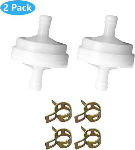 2 Pcs 394358S Fuel Filter Assembly Replacement for Briggs Stratton Craft-sman To-ro 394358s 56679 394358 7014359YP 56679MA with 4 Pcs Fuel Clamps in Kuwait