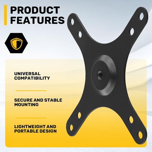 شاشة محمولة تصاعد قوس لوحة VESA 1/4 بوصة ثقب المسمار إلى 100X100 مللي متر 75X75 مللي متر ، M4 المسمار مجموعة جدار جبل حامل in Kuwait