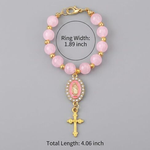 Car Rosary for Rearview Mirrors,Steering Wheel Rosary Charm Accessory,Rosaries Hanging Pendants with Virgin Mary Charms and Crucifixes,Christian Car Accessories in Kuwait