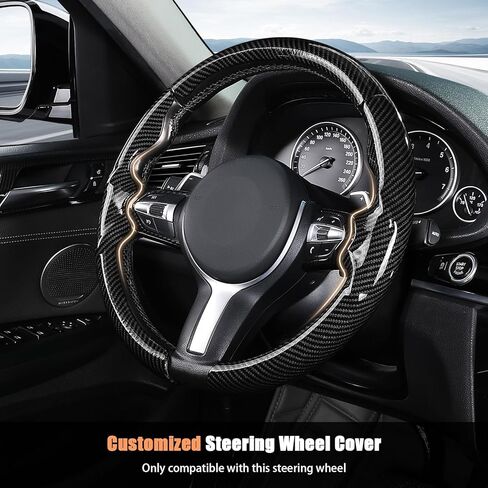 Aimato غطاء عجلة القيادة مخصص لسيارات BMW (M Sport) X3 2014-2017/X5 2014-2018/3 Series 2012-2019/5 Series 2014-2016/328i 320i 330i 325i 528i 530i 535i 2 4 6 Series X2 X4 X6 M2 M4 M5 M6 سبورت in Kuwait