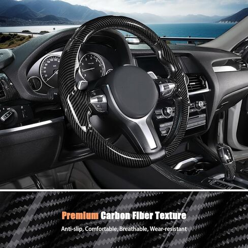 Aimato غطاء عجلة القيادة مخصص لسيارات BMW (M Sport) X3 2014-2017/X5 2014-2018/3 Series 2012-2019/5 Series 2014-2016/328i 320i 330i 325i 528i 530i 535i 2 4 6 Series X2 X4 X6 M2 M4 M5 M6 سبورت in Kuwait