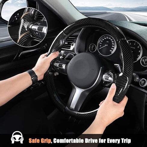 Aimato غطاء عجلة القيادة مخصص لسيارات BMW (M Sport) X3 2014-2017/X5 2014-2018/3 Series 2012-2019/5 Series 2014-2016/328i 320i 330i 325i 528i 530i 535i 2 4 6 Series X2 X4 X6 M2 M4 M5 M6 سبورت in Kuwait