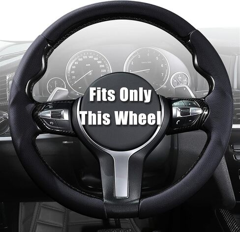 Aimato Customized Steering Wheel Cover for BMW(M Sport) X3 2014-2017/X5 2014-2018/3 Series 2012-2019/5 Series 2014-2016/328i 320i 330i 325i 528i 530i 535i 2 4 6 Series X2 X4 X6 M2 M4 M5 M6 Sport in Kuwait