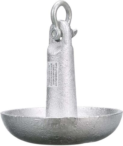 Seachoice Mushroom Anchor, Cast Iron, Aluminum-Painted Silver in Saudi Arabia