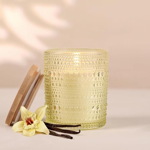 DARJEN Sandalwood Candles for Home- 6.3oz 42H Natural Soy Wax Aromatherapy Jar Candle with Strong Scent, Decorative Aesthetic Candles for Home Office, Evening Wind-Down, Luxury Gift for Man Cave in Saudi Arabia