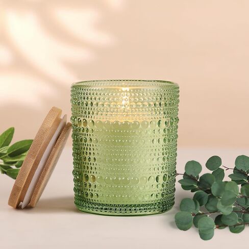 DARJEN Sandalwood Candles for Home- 6.3oz 42H Natural Soy Wax Aromatherapy Jar Candle with Strong Scent, Decorative Aesthetic Candles for Home Office, Evening Wind-Down, Luxury Gift for Man Cave in Saudi Arabia