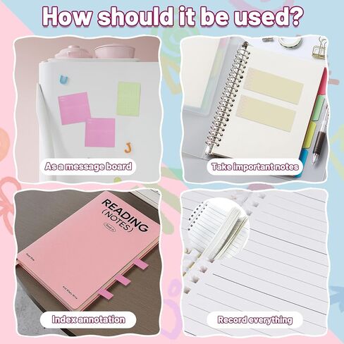 2 Pack Multi-Functional Sticky Note Set with Bible Tabs 440 Transparent Post it Notes 120 Page Notebook for Bible Study Office Supplies (Blue) in Saudi Arabia