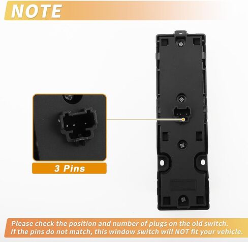 X AUTOHAUX الجبهة اليسرى سائق الجانب نافذة السلطة التبديل نافذة التحكم التبديل رقم DG9Z14529AA لفورد فيوجن 2013-2020 أسود in Saudi Arabia