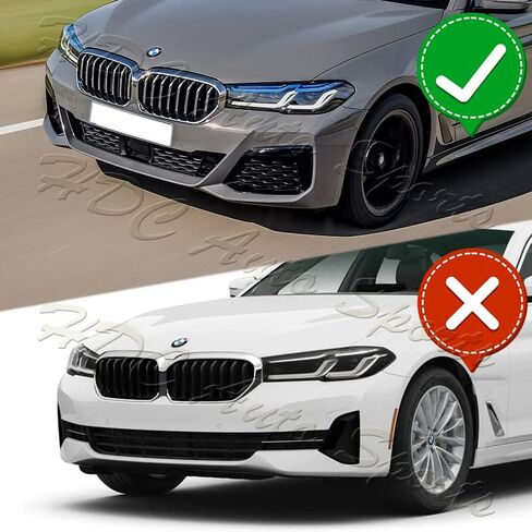 Q1-TECH, Front Bumper Lip fit for Compatible with 2021-2023 BMW 5-Series 530e 530i 540i 550i G30 M-Sport Bumper Only, Front Bumper Lip Spoiler Air Chin Body Kit Splitter, Unpainted Matt Black ABS in Saudi Arabia