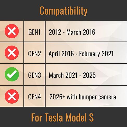 SnapPlate+ Front License Plate Holder - Fits Tesla Model S (Mar 2021-2025) - Grille-Safe Non-Metal Design, Anti-Theft, Removable, Height-Adjustable, USA Made in Kuwait