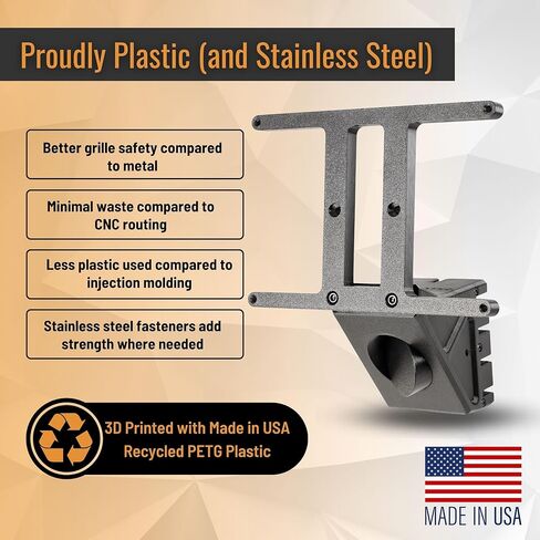 SnapPlate+ Front License Plate Holder - Fits Tesla Model S (Mar 2021-2025) - Grille-Safe Non-Metal Design, Anti-Theft, Removable, Height-Adjustable, USA Made in Saudi Arabia